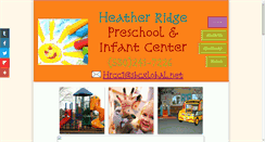 Desktop Screenshot of heatherridgepreschool.com