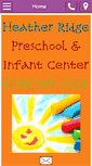 Mobile Screenshot of heatherridgepreschool.com