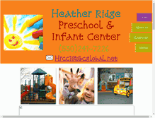 Tablet Screenshot of heatherridgepreschool.com
